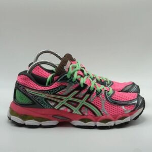 ASICS GEL-Nimbus 16 Shoes Womens Size 8.5 Pink Mesh Running Sneakers T485N